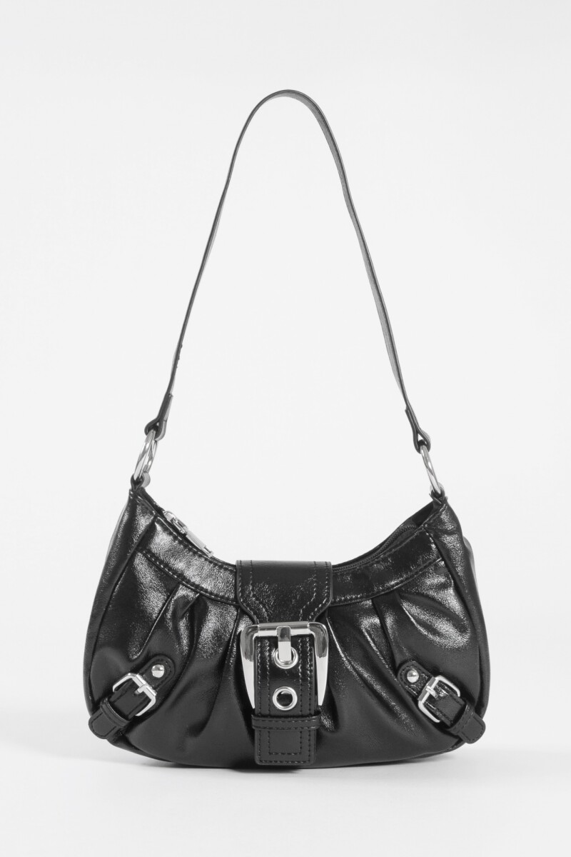 Cartera de hombro hebilla negro