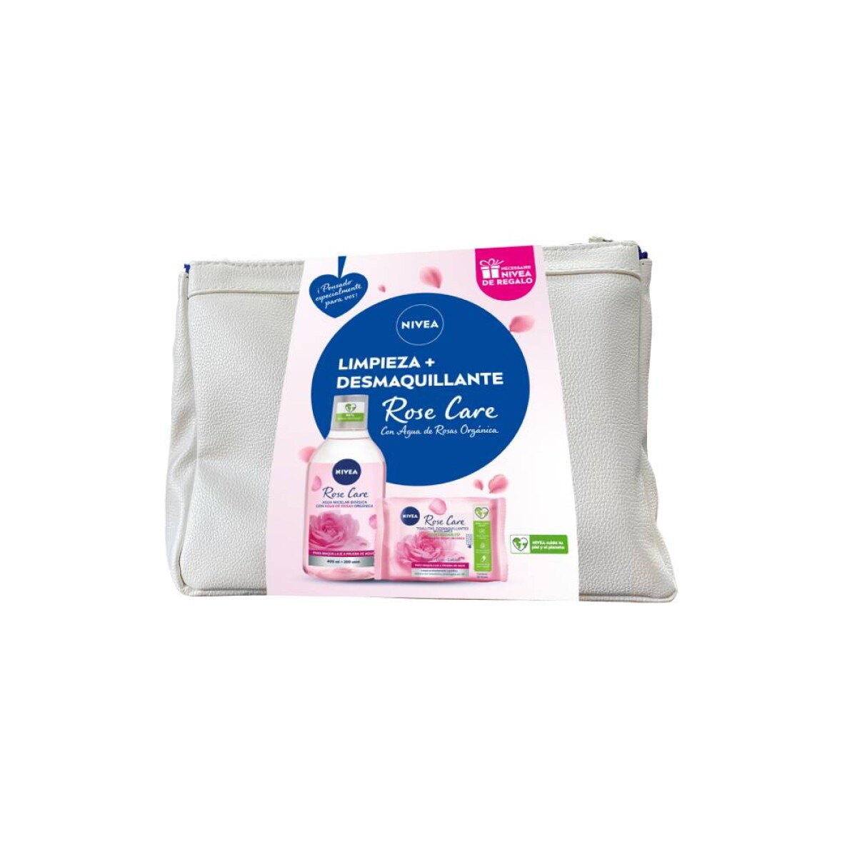 Faja Rose Care Nivea - Agua Micelar 400ml. + Toallitas Desmaquillantes 25 unidades 