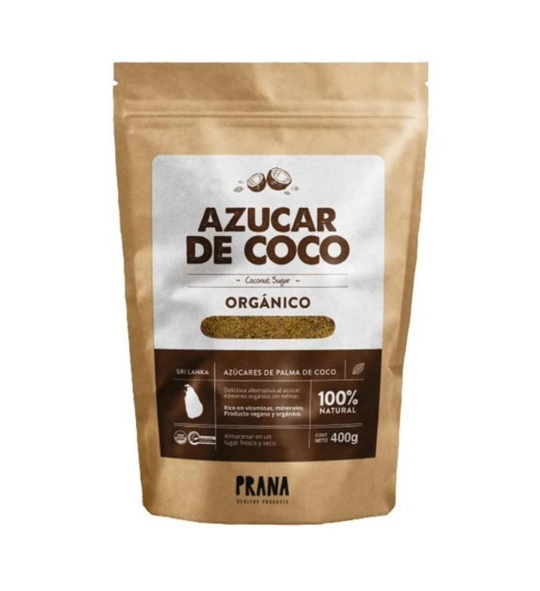 Azúcar De Coco Orgánico 400 Grs. 