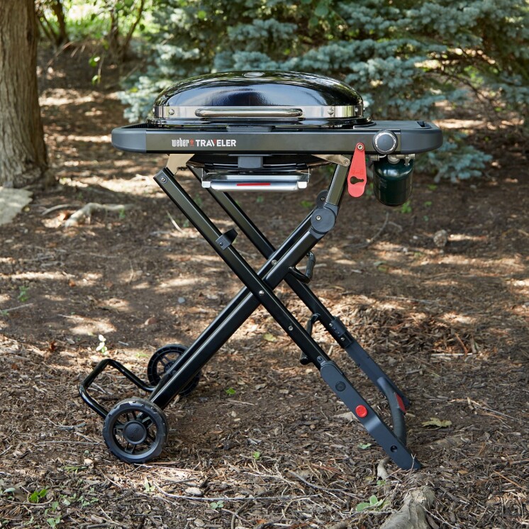 Barbacoa a Gas Portátil Weber Traveler Compact Plegable Negra Barbacoa a Gas Portátil Weber Traveler Compact Plegable Negra