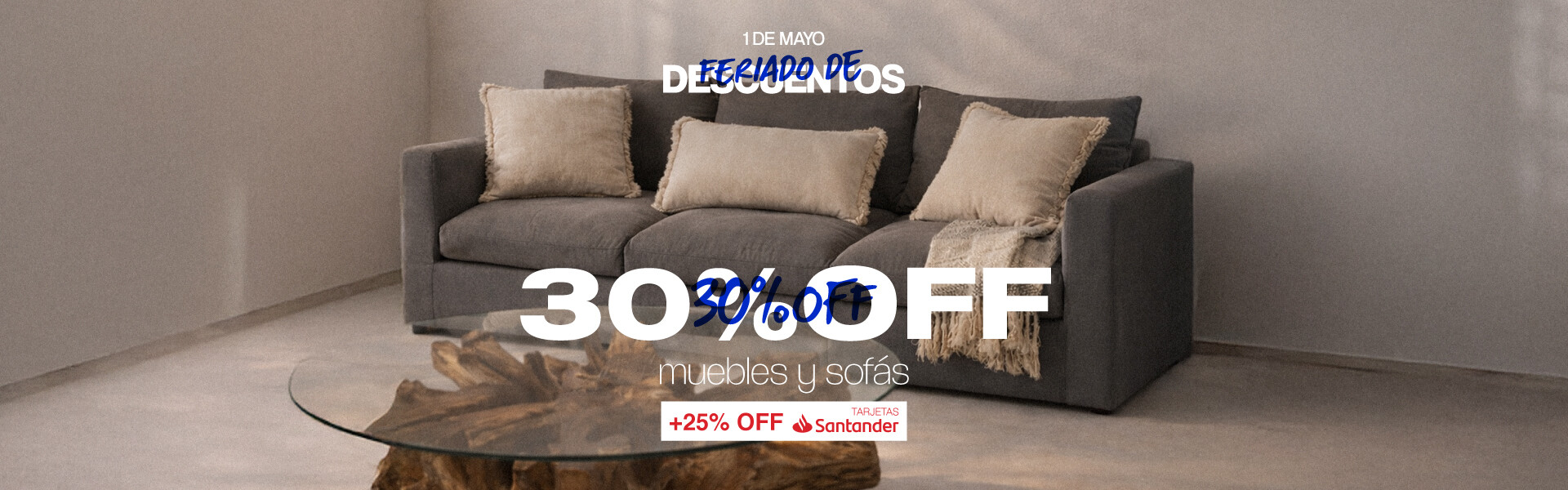 Landing muebles Feriado descuentos