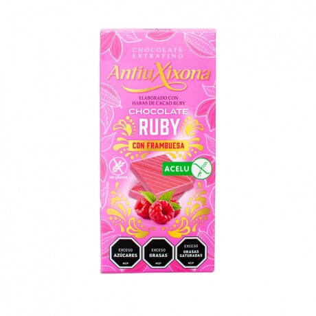 Tableta de Chocolate Antiu Ruby con Frambuesa 100G 001