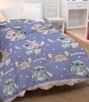 Acolchado Infantil Stitch 1 Plaza 100% Microfibra 7177- Lila