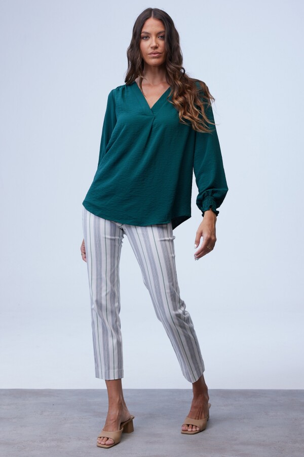 Blusa Frunces VERDE