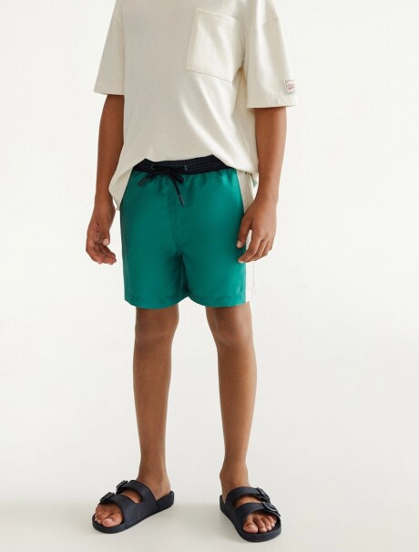 SHORT DE BAÑO INFANTIL VERDE