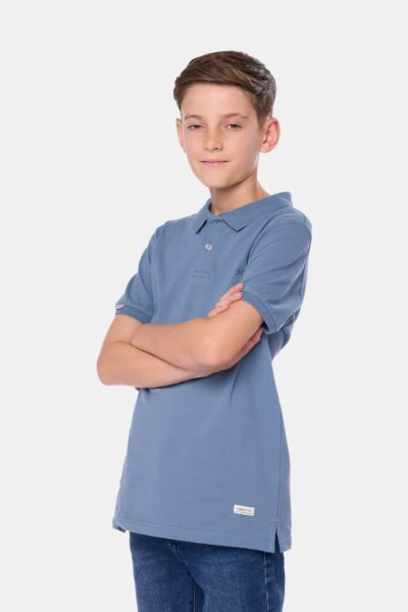 REMERA POLO DE ALGODÓN PIQUÉ - Piedra 