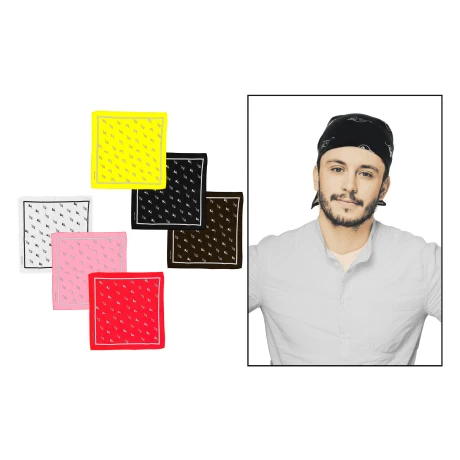 BANDANA 6 COLORES 56X53CM BANDANA 6 COLORES 56X53CM