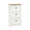 Zapatera 3 Cajones - Linea Colonial Blanco/Freijo