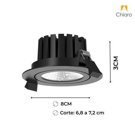 Embutido led para intemperie 5W MÓVIL Dimerizable NEGRO Embutido led para intemperie 5W MÓVIL Dimerizable NEGRO