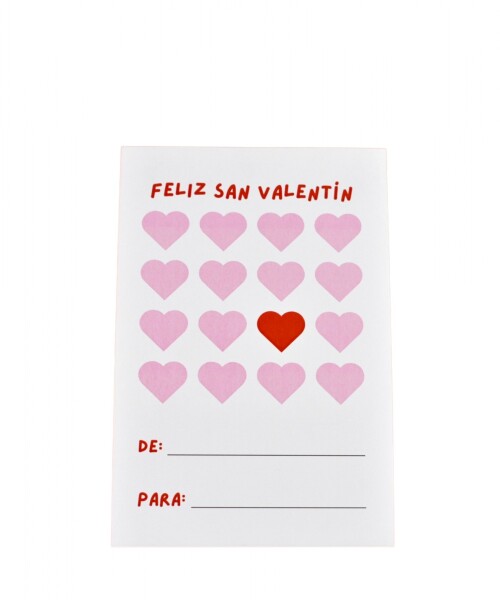 Tarjeta san valentin 10x15 DISEÑO 3