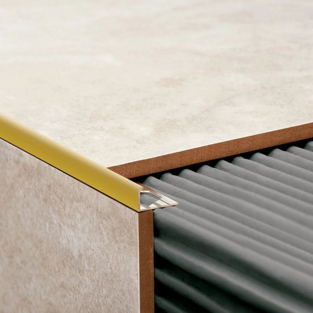 Varilla en L aluminio Oro Mate 10mm x 2,5m Varilla En L Aluminio Oro Mate 10mm X 2,5m