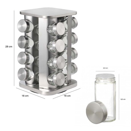Set Cocina 25 Pzs Juego Batería Brinox + Especiero Giratorio Rojo
