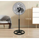 Pack x2 Ventilador De Metal Pie Negro Negro