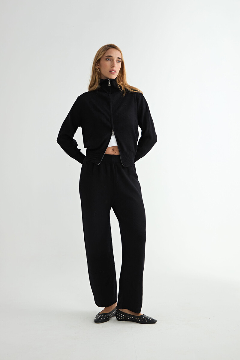 CONJUNTO TEJIDO JACINTA - NEGRO 