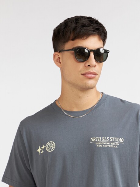 REMERA NS STUDIO AZUL PIEDRA