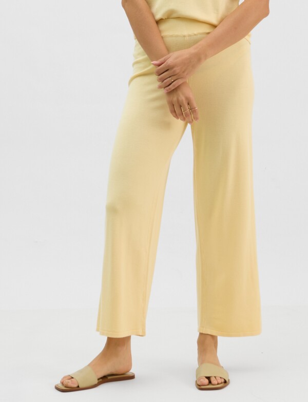 Pantalon Tejido AMARILLO