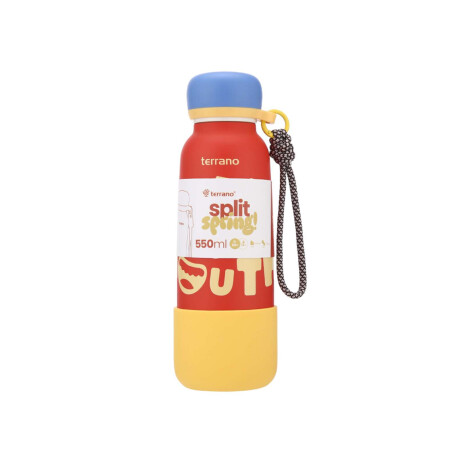 Botella Térmica Infantil Split Spring 550Ml. Rojo