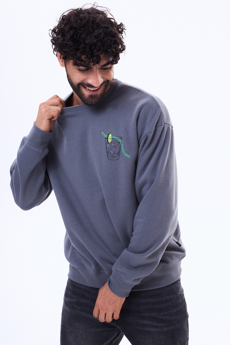 Buzo de felpa Campinas Gris oscuro