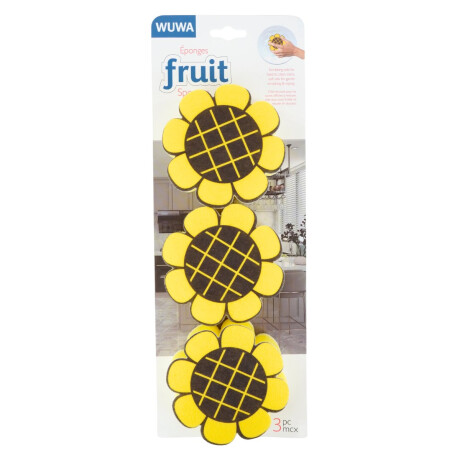 Esponja de cocina x3 Girasoles amarillos Esponja de cocina x3 Girasoles amarillos
