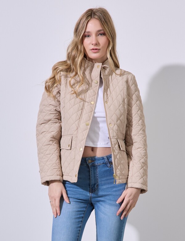 Campera Capitoneada BEIGE