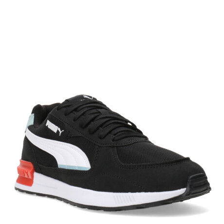 Championes de Hombre Puma Graviton Negro - Blanco - Verde Agua
