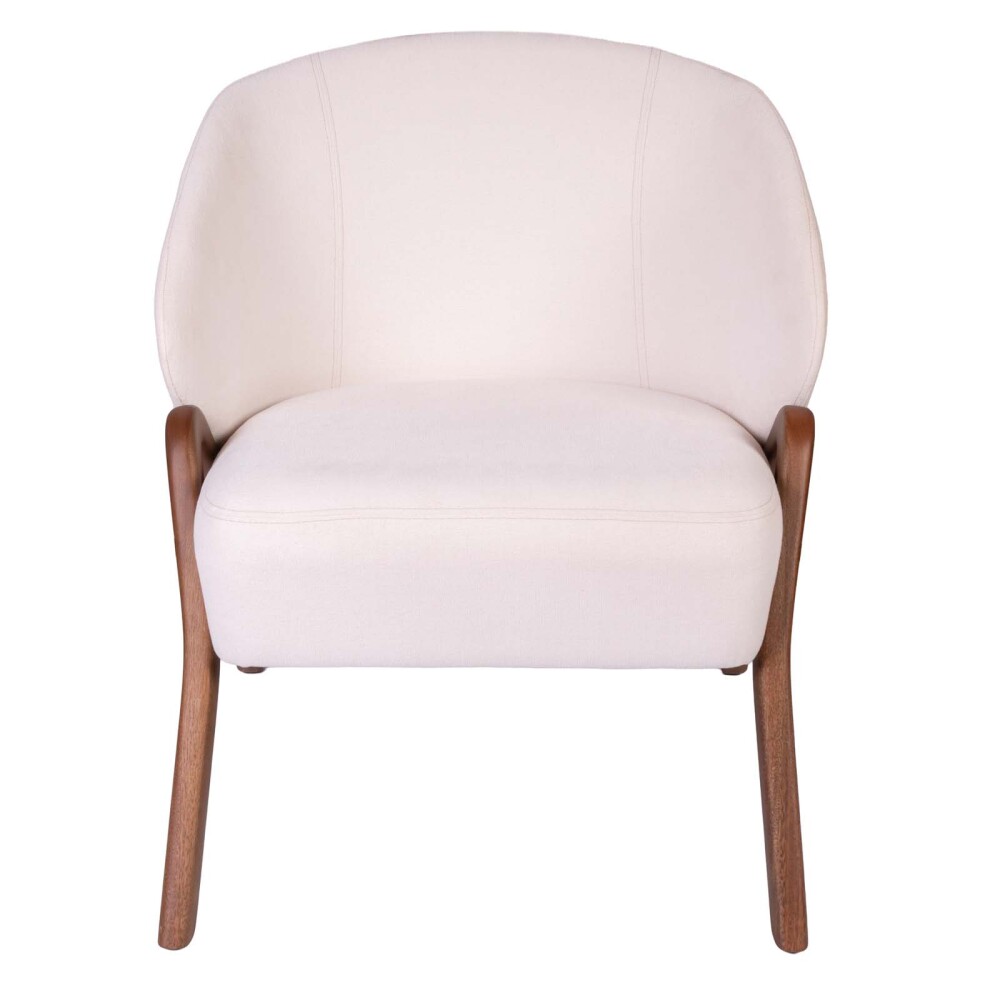 BUTACA TELA-Y-MADERA NATURAL-BEIGE ARCO OFF WHITE/MIEL