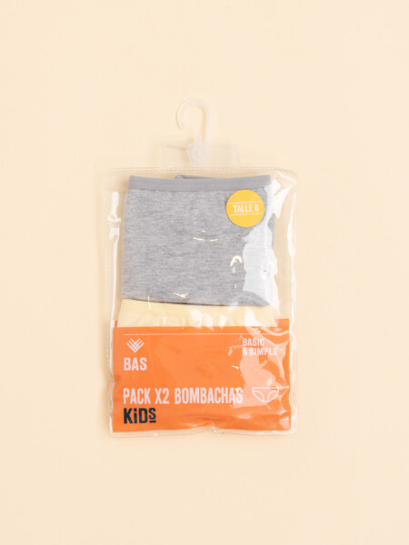 Bombachas pack x2 Lisa Y Estampada