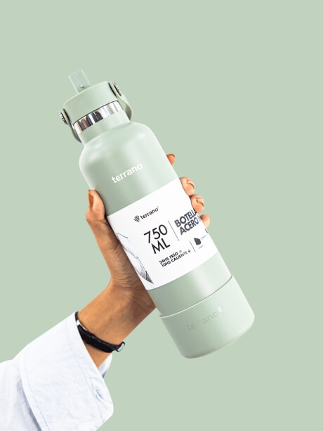 Botella Térmica con Pico 750mL. Oliva
