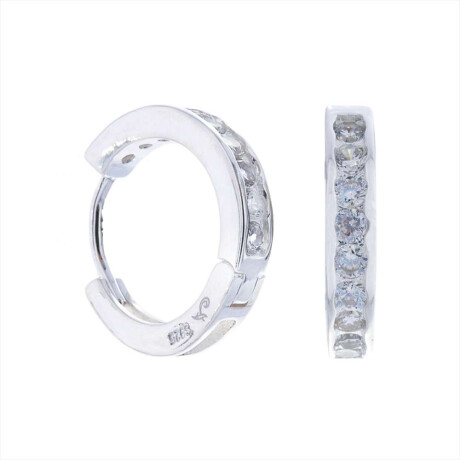 Par De Aros De Plata 925 Con Circonias