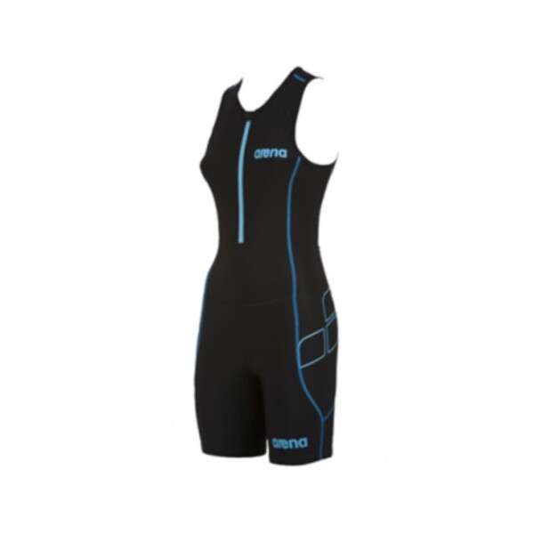 Mono De Triatlón Para Mujer Arena Powerskin ST Negro / Turquesa