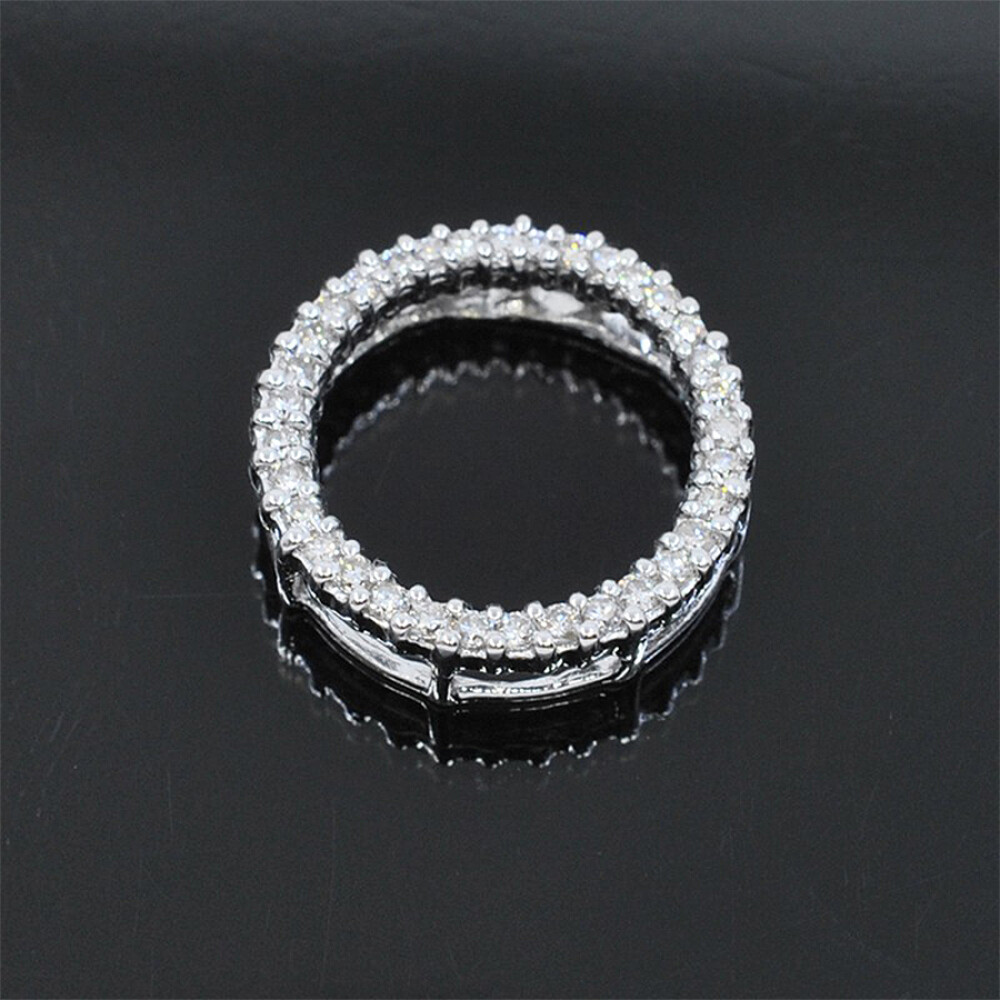 Colgante En Oro 18K Blanco Y Brillantes Colgante En Oro 18K Blanco Y Brillantes