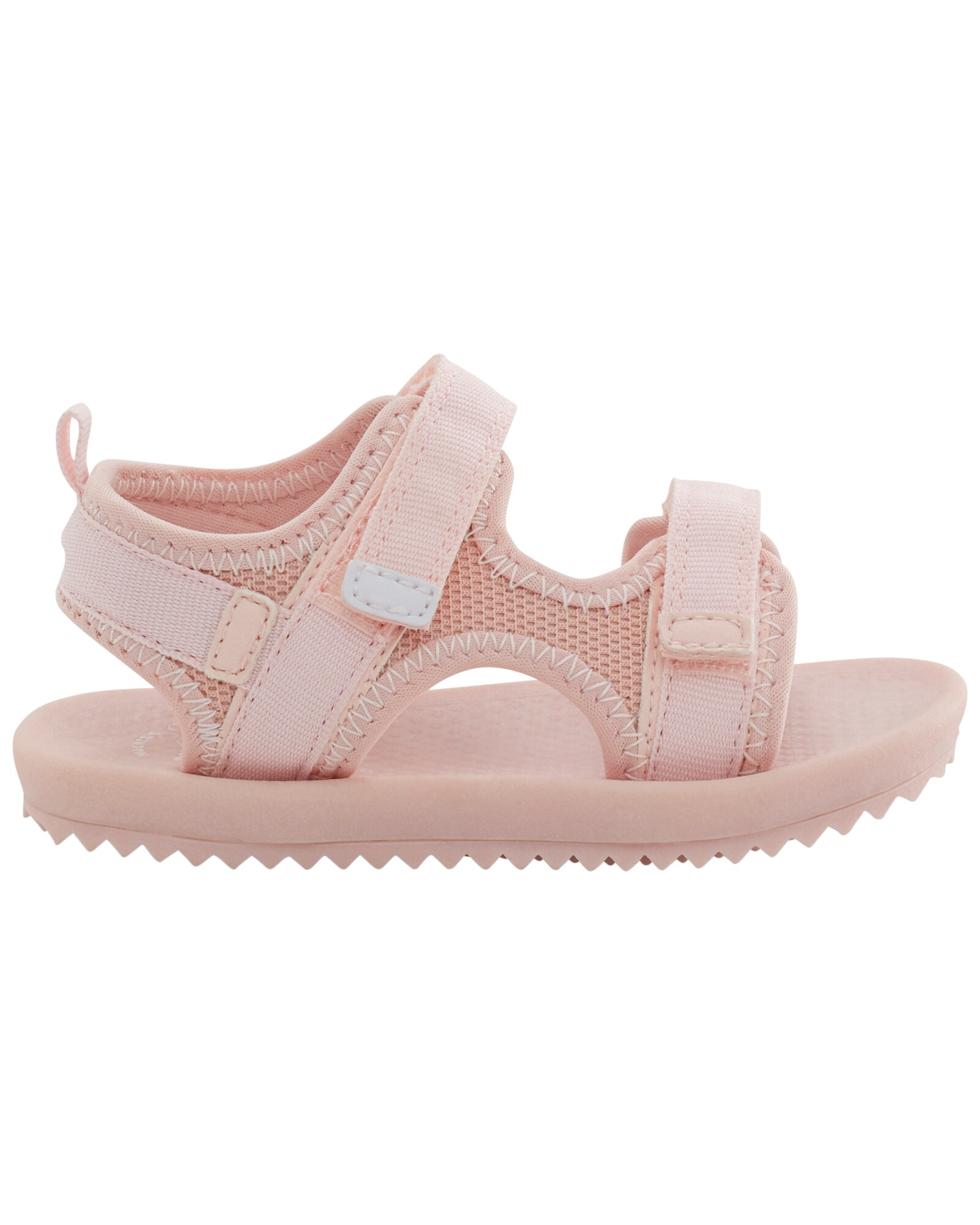 Sandalias con velcro, rosadas Sin color