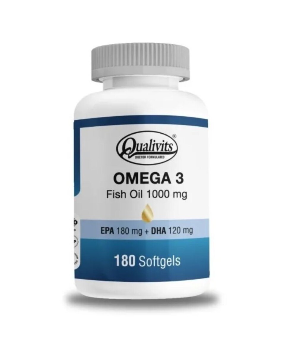 Omega 3 Fish Oil 1000 Mg X 180caps Qualivits 