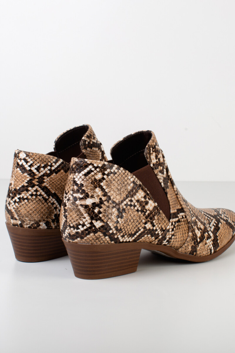 Bota baja reptil Beige