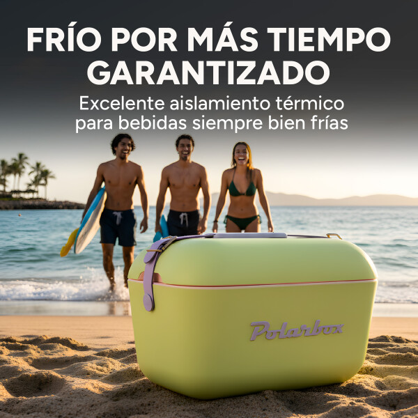 Conservadora Hielera Vintage 20L Litros Latas Hielo Polarbox Color Verde 2