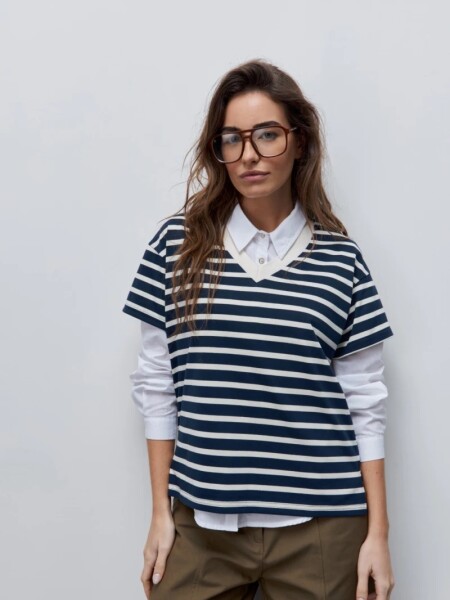 T-SHIRT D.CASSIN MAIKA AZUL
