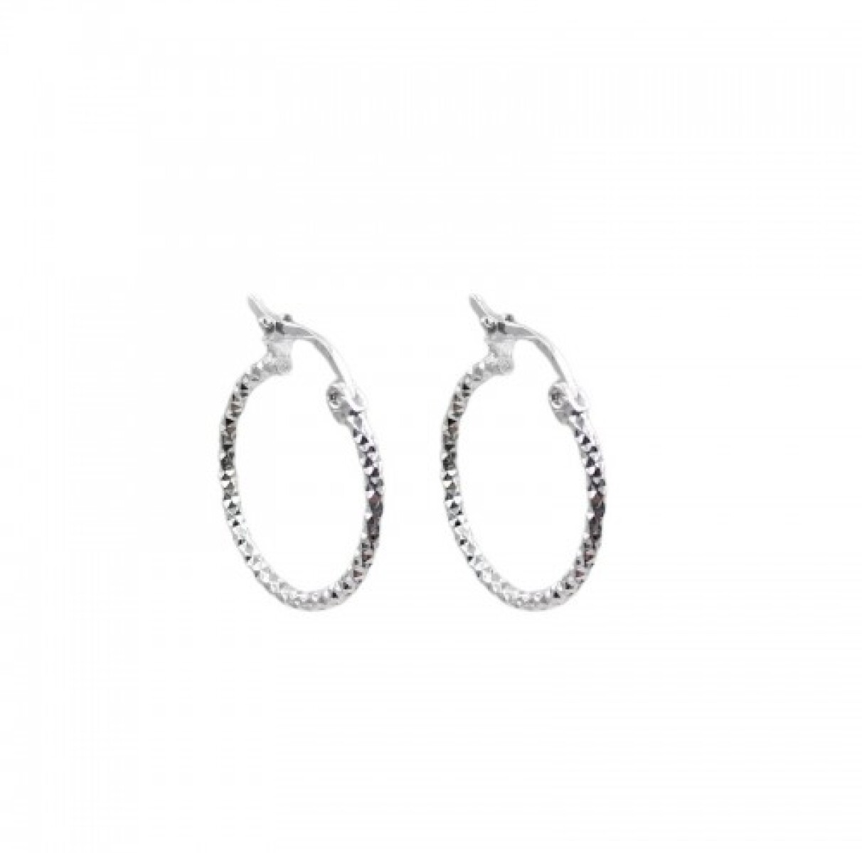 Par de aros de plata 925. 