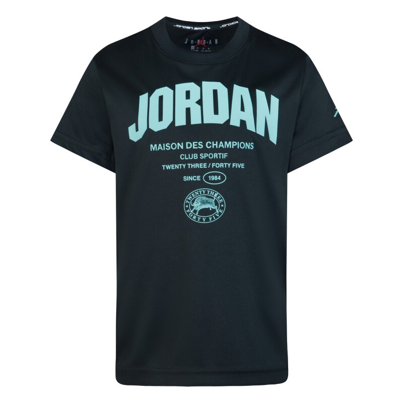 Camiseta Des Champions Ss Tee de Niño Negro