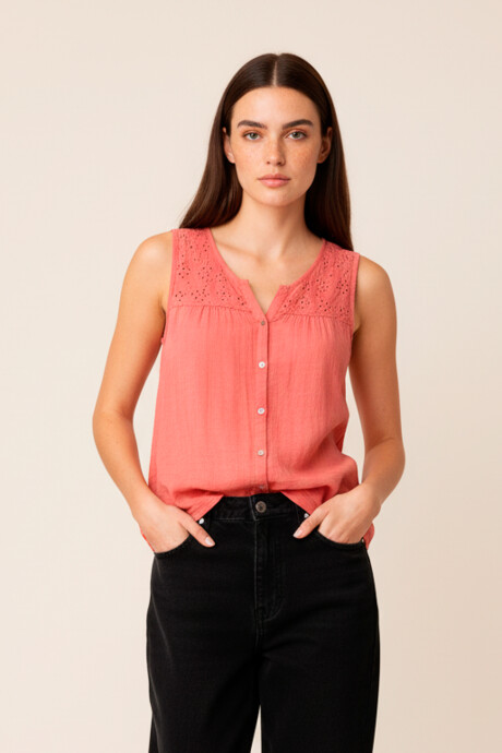 Musculosa Avi Bordeaux Claro