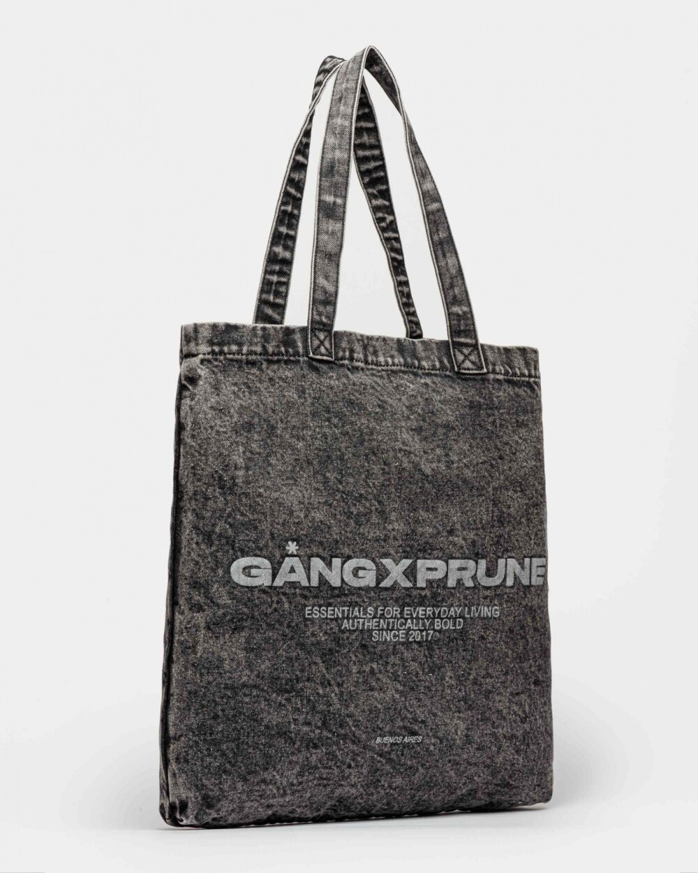 Bolso Gang Tote en Jean Negro