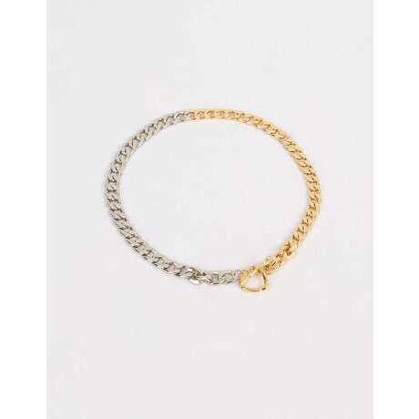 Choker De Metal Combinacion Bicolor