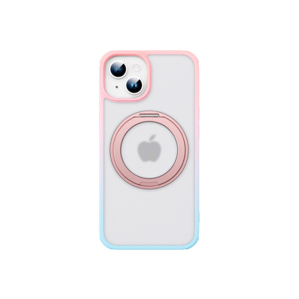 Protector para iPhone 13/14 borde degrade rosa/azul Protector Para Iphone 13/14 Borde Degrade Rosa/azul