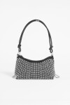 Cartera fiesta strass plateado