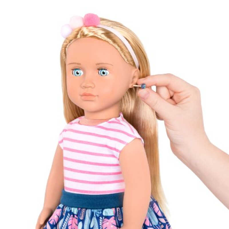 MUÑECA c/OREJAS PERFORDAS y JOYA - ALESSIA - OUR GENERATION Muñeca C/orejas Perfordas Y Joya - Alessia - Our Generation