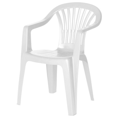 SILLA PVC ALTEA CON POSA BRAZOS MOR BLANCA SILLA PVC ALTEA CON POSA BRAZOS MOR BLANCA