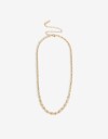 Collares Cortos Metal Collar Corto Bañado En Oro - Dorado