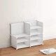 Zapatera 6 Puertas Organizador Multiuso Armable Moderno Blanco