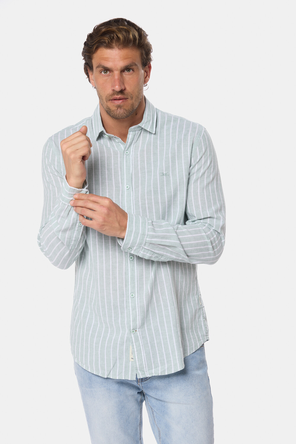 CAMISA DE LINO Verde