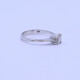 Anillo solitario en oro 18k blanco con brillante engarce 4 puntas. Anillo solitario en oro 18k blanco con brillante engarce 4 puntas.