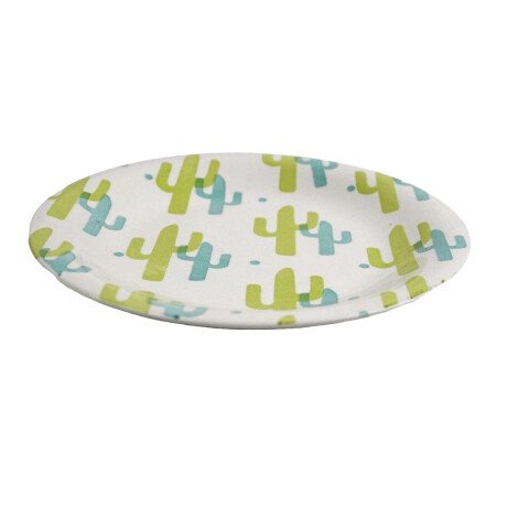 PLATO POSTRE CERAMICA COLOR DISEÑO TUNAS 19.5X2CM PLATO POSTRE CERAMICA COLOR DISEÑO TUNAS 19.5X2CM